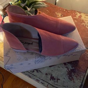 Free People Royale Flat Size 37 Wine